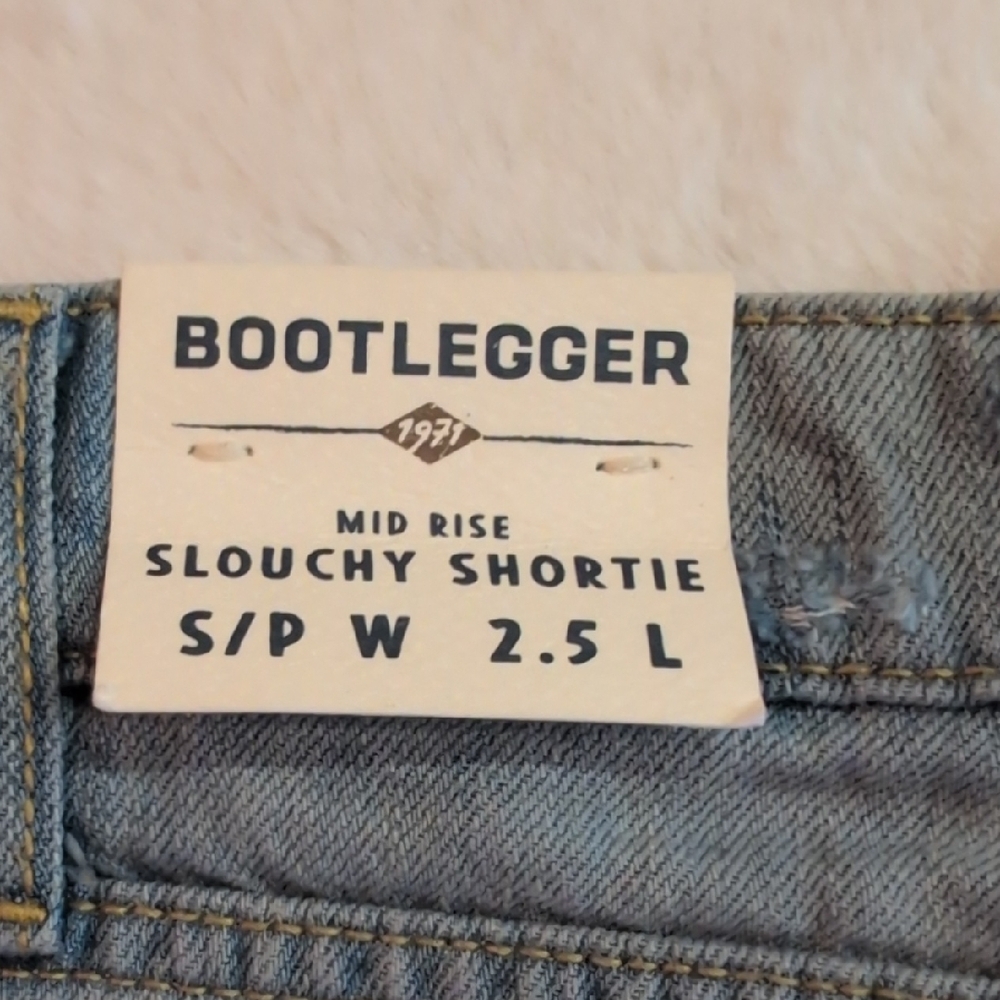 Ripped Light Blue Denim Shorts - Picture 5 of 6
